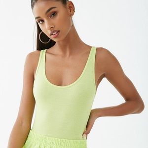 NWT lime green Forever21 bodysuit!